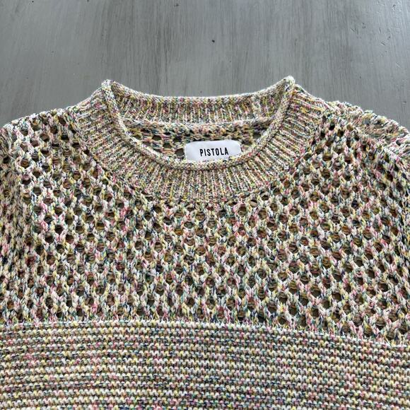 Pistola Caroline Open Knit Confetti Sweater Sz S - Picture 6 of 10